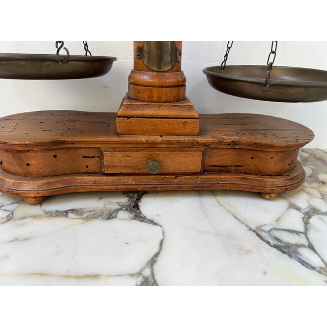 20th Century Wooden and Copper Scale For Sale - Image 6 of 13