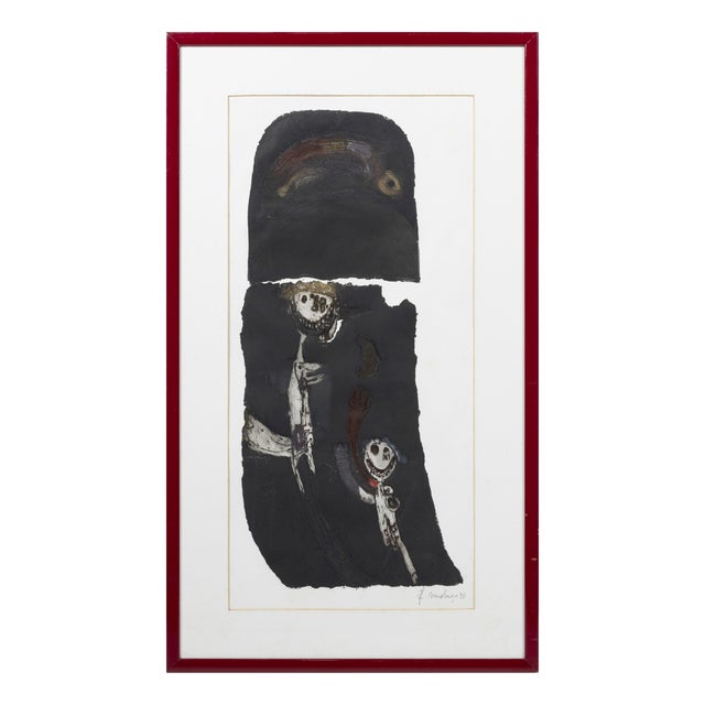 Fernanda Mendonça, Figurative Composition, 1990, Mixed Media For Sale