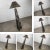 Metal Postmodern Artmaster Studios Geometric Triangular Hand Painted Plaster Floor Lamp For Sale - Image 7 of 13
