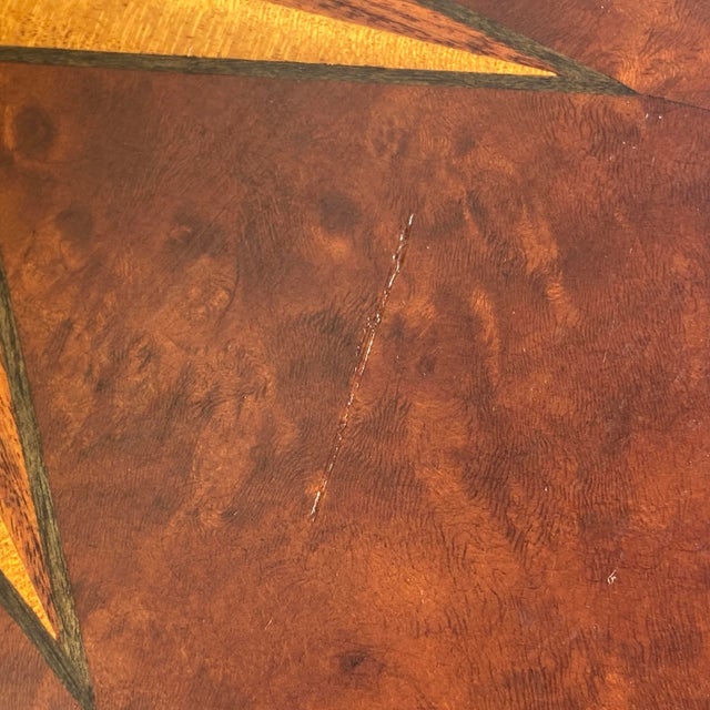 Brown Trosby Furniture Chippendale Style Ball & Claw Burl Console Table For Sale - Image 8 of 13