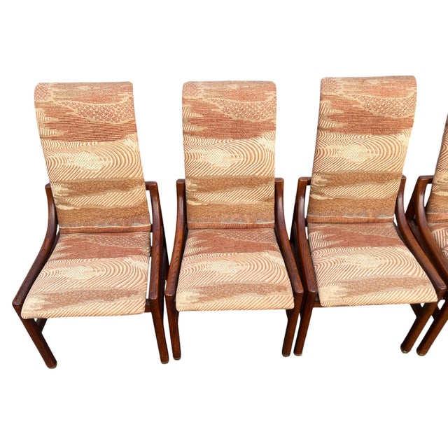 Set of Six Henredon Scene One Campaign Dining Chairs An exceptional set of six Henredon Scene One dining chairs,...