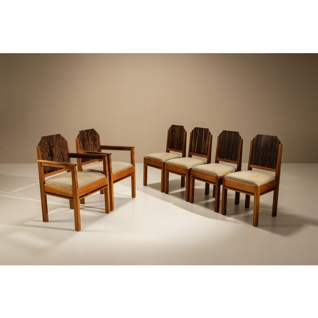 Amsterdam School Dining Chairs, the Netherlands, 1930s, Set of 6 For Sale - Image 13 of 13