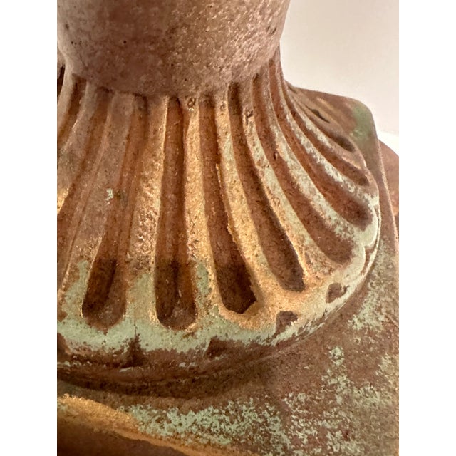 Tan Vintage Urn With Fruit For Sale - Image 8 of 13