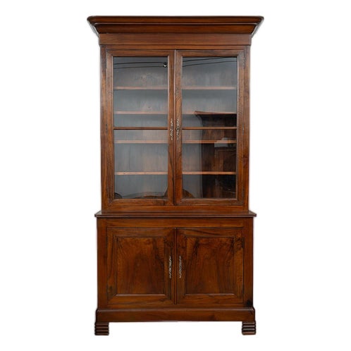 Antique Provençal Double Body Sideboard in Solid Walnut, France, 19th Century For Sale