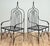 Substantial Vintage Wrought Iron Gothic Revival Cathedral Chairs, a Pair For Sale - Image 4 of 15