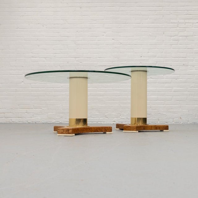 Art Deco Style Tables attributed to Thörmer, 1980s, Set of 2 For Sale - Image 10 of 12