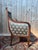Wood Empire Armchair in Silk and Walnut For Sale - Image 7 of 8