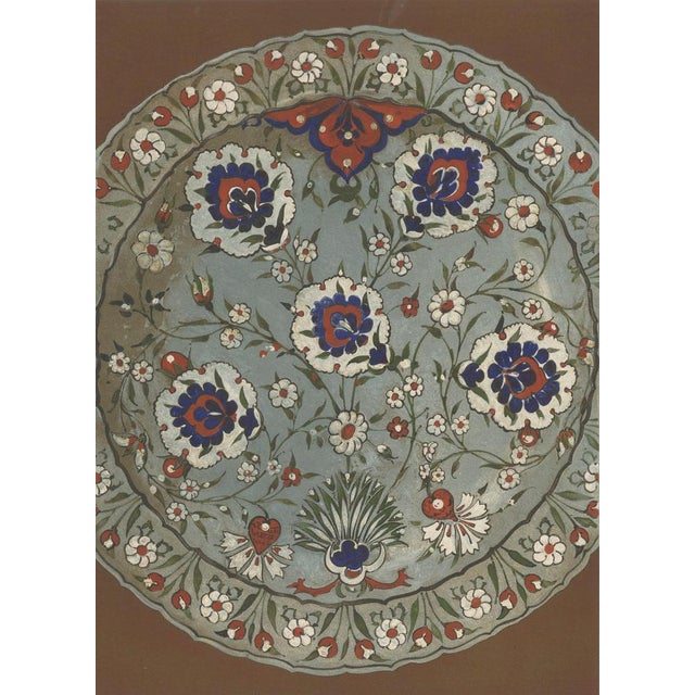 Late 19th Century After Max Koch, Middle Eastern Faience Plate with Carnation Motif, 1890, Print For Sale - Image 5 of 10