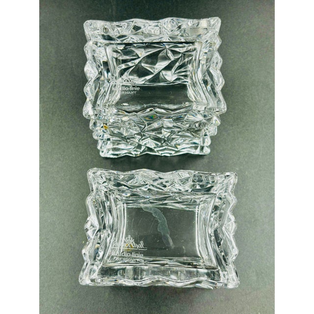 Tapio Wirkkala Rosenthal Crystal Paper Bag Collection Vases - 3 Piece Set For Sale - Image 4 of 12