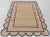 Navy Jute Wool Premium Handwoven Scalloped Rug 3x20 Ft. For Sale - Image 13 of 13