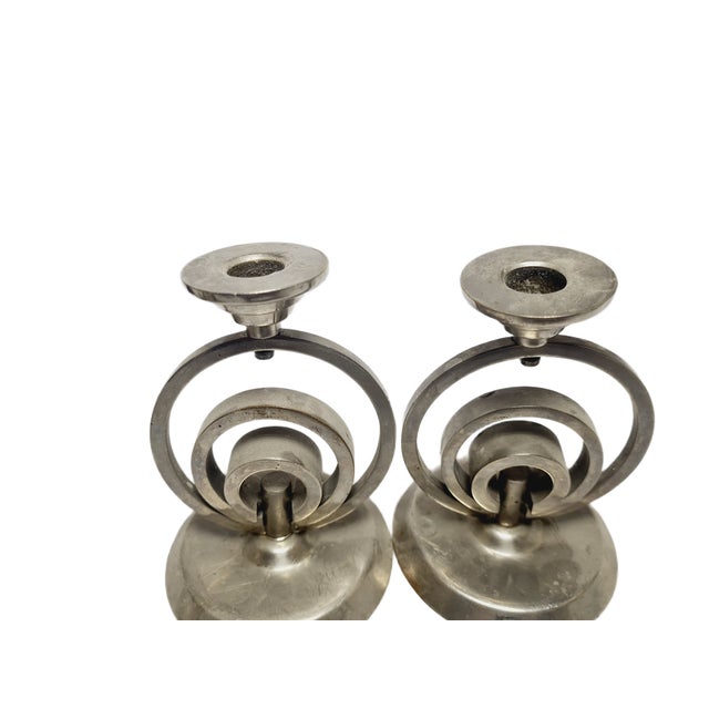 Art Deco Candleholder, Germany, 1970s, Set of 2 For Sale - Image 6 of 18
