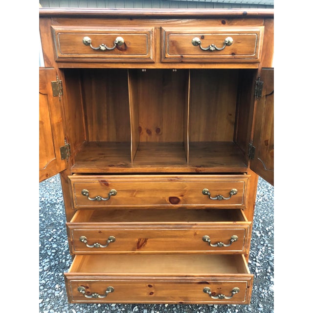 Ethan Allen Normandy Pine Gentleman’s Chest Chairish