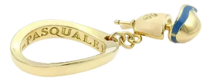 Pasquale Bruni 18k Gold Enamel & Diamond Boat Charm Ring - Size 7