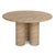 Contemporary Modern Beige Faux Stone Outdoor Dining Table For Sale - Image 3 of 6