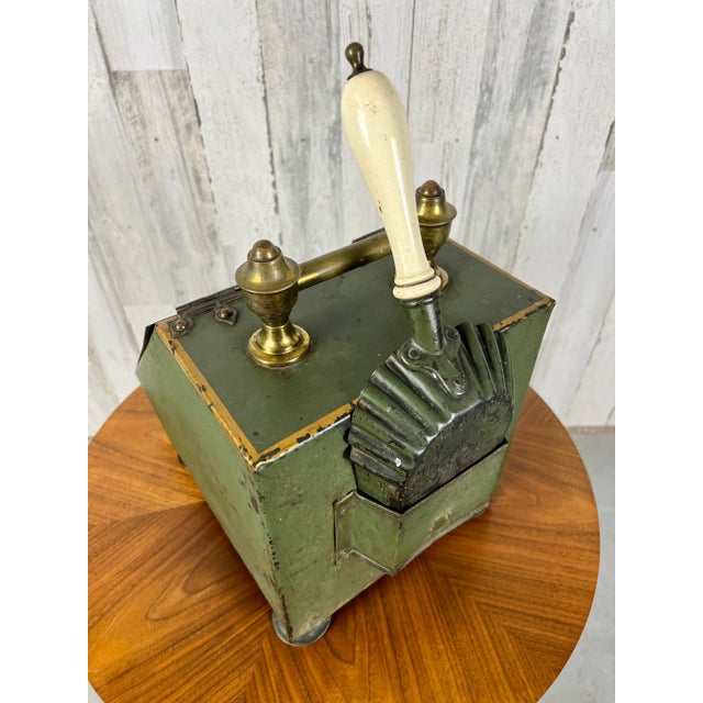 Early 20th Century Tole Painted Coal Box For Sale In Dallas - Image 6 of 13