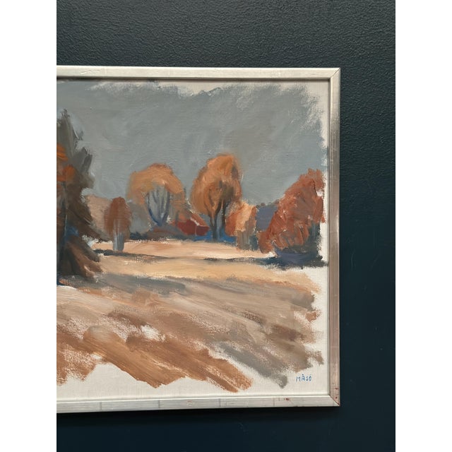 Mid 20th Century Knut Måsö, Red Autumn, 1950s, Oil Painting on Canvas, Framed For Sale - Image 5 of 18