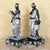 Late 19th Century 19th-Century Victorian Spelter Greek Muse & Classical Maiden Statues – Pair For Sale - Image 5 of 18