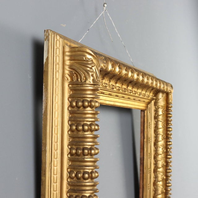 Gold Gilded and Carved Wooden Frame For Sale - Image 8 of 10