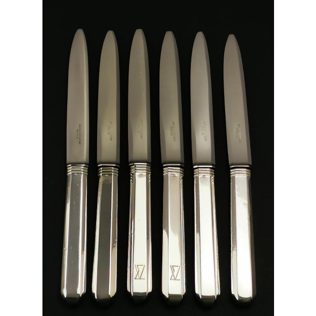 Dessert Knives in Silver by Jean E. Puiforcat, 1920s, Set of 6 For Sale - Image 11 of 11