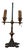 Rembrandt Antique Bouillotte Iron Tole Lamp, 1920s For Sale