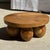 Contemporary Minimalist Ottoman or Side Table with Ball Legs in Teak, 1980s For Sale - Image 3 of 11