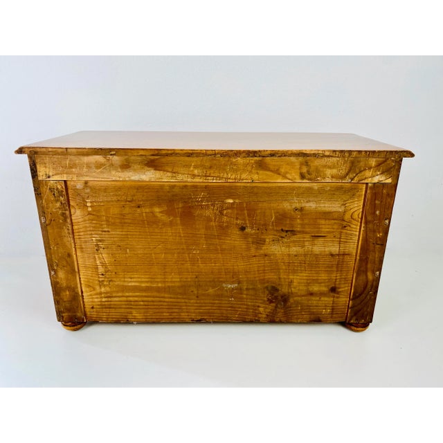 Vintage Jewelry Box in Cherry Wood For Sale - Image 10 of 11