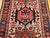 Vintage Heriz Karajeh Rug, Hand-Knotted Wool, Geometric Pattern, Red & Ivory, 2x3 For Sale In Chicago - Image 6 of 12