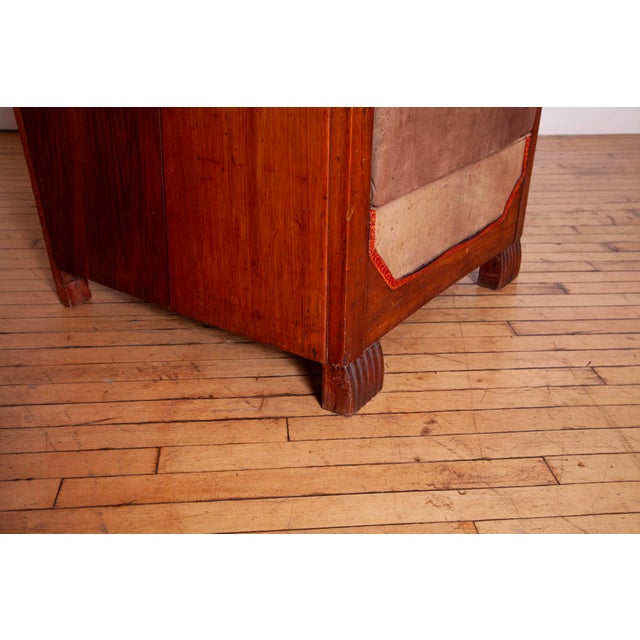 Pair of French Cubist Club Chairs in Leather and Hide, C. 1920s For Sale - Image 15 of 15