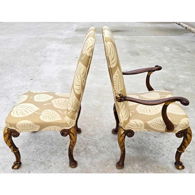Karges Style George II Irish Georgian Revival Eagle Head Dining Chairs Set of 6 For Sale In Miami - Image 6 of 16