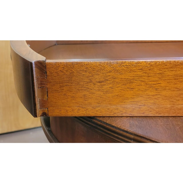1940s Mahogany Drum Center Table For Sale - Image 14 of 16