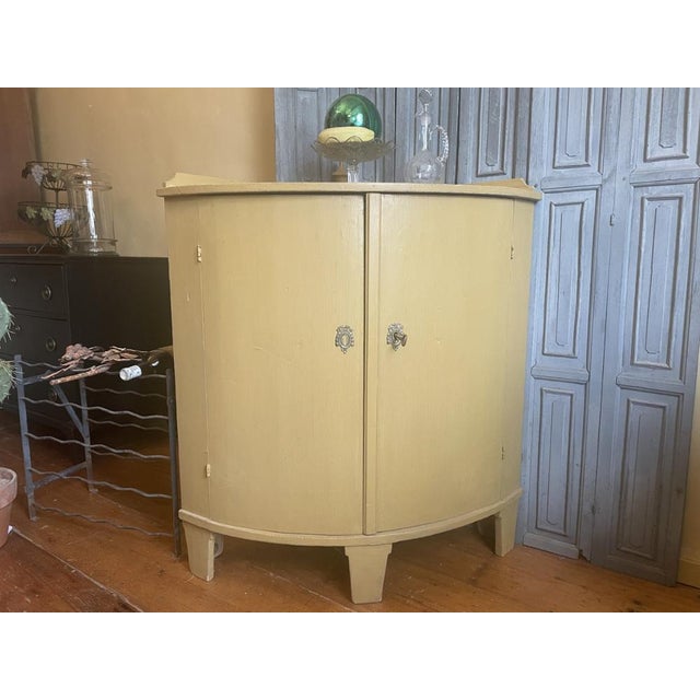 Dutch Corner Cupboard with Convex Doors, 1870s For Sale - Image 16 of 17