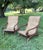 Mid 20th Century Mid 20th Century Pair of Indonesian Teak & Cane Plantation Chairs - British Colonial/Planter's Style For Sale - Image 5 of 15