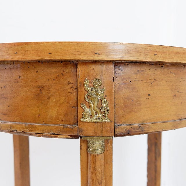 19th Century Empire Style Pedestal Table For Sale - Image 13 of 16