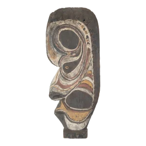 20th Century Papua New Guinea Sepik River Style Polychrome Wood Carving