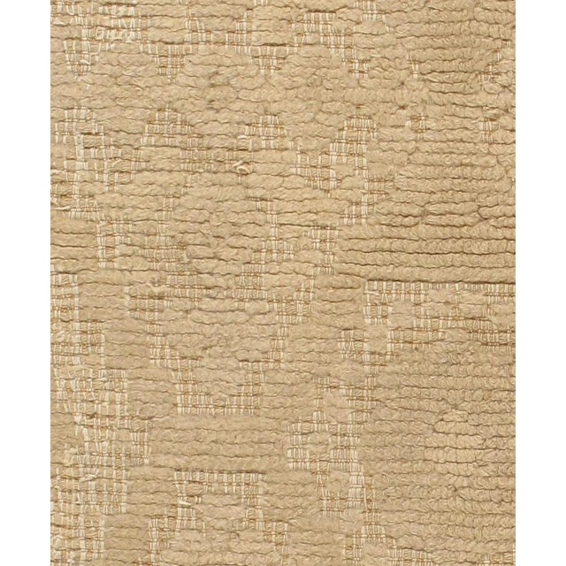 Character, tradition, and pattern come together in this stunning vintage Spanish rug, handwoven with a textured...