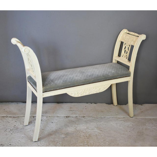 Set of Antique French Bench and Chairs For Sale - Image 5 of 17