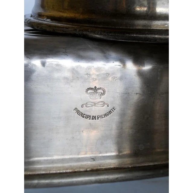 Silver Alpacca Hotel Dish Covers from Broggi Milano, 1930s, Set of 3 For Sale - Image 6 of 7