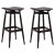 Vico Magistretti Set of High Black Stained Oak Dom Stools by Marcos Zanuso Jr For Sale - Image 4 of 4