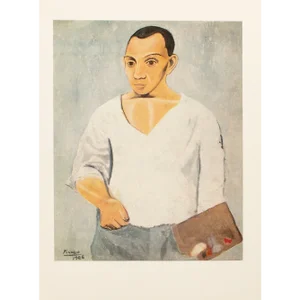 1971 After Pablo Picasso "Self-Portrait", Period Parisian Full-Color Print