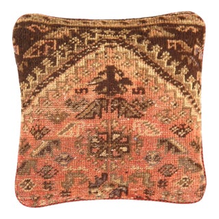 Pasargad Vintage Hand Knotted Farahan Rug Pillow For Sale