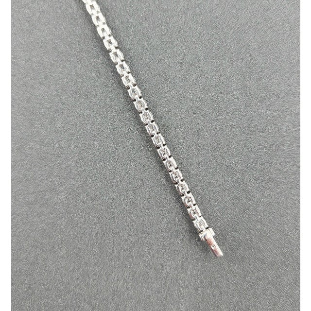 4.92 Ct Diamond Tennis Bracelet For Sale In Chicago - Image 6 of 8