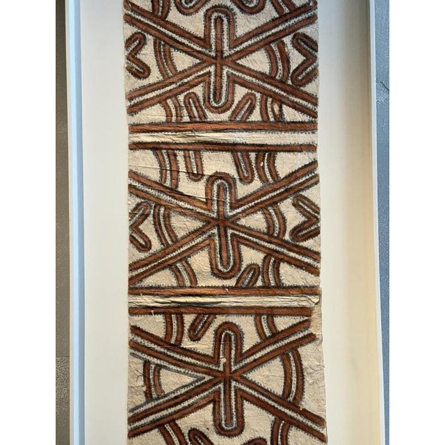Vintage Mounted Tapa Cloth #3, 1950s For Sale - Image 3 of 9