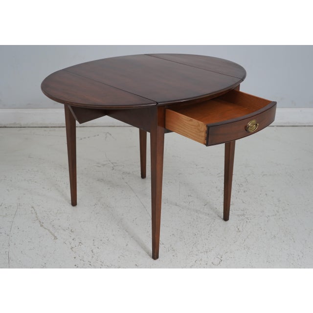 Kittinger Kittinger Colonial Williamsburg Mahogany Pembroke Table For Sale - Image 4 of 12