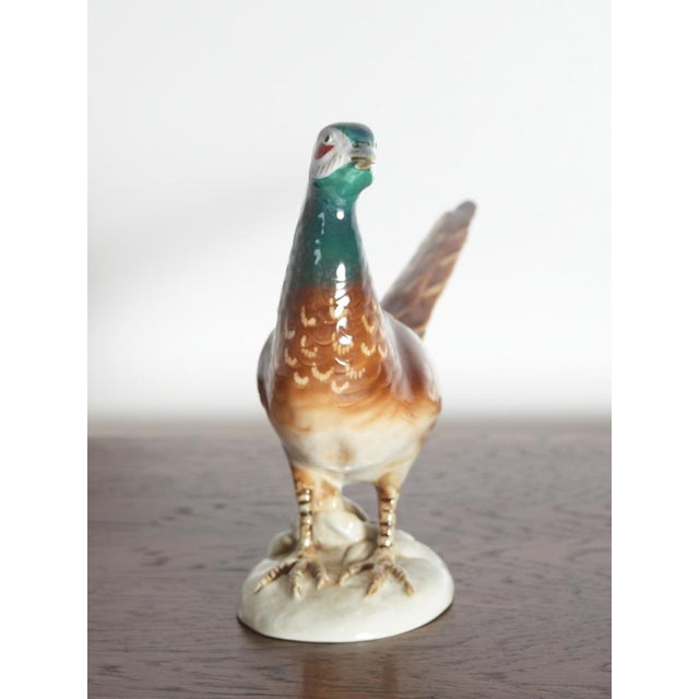 Porcelain Pheasant from Royal Dux Czechoslovakia, 1970s For Sale - Image 6 of 10