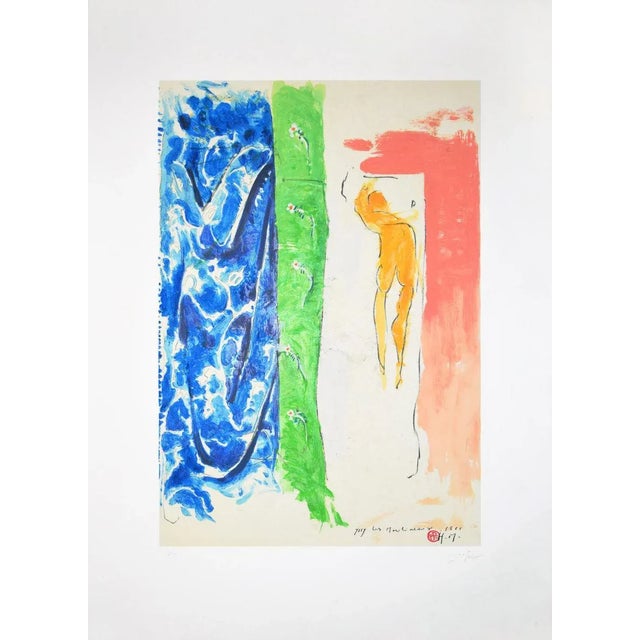 Bonjour Matisse - Original 5 Lithographs Portfolio by Piero Pizzi Cannella-2007 2007 For Sale - Image 3 of 13