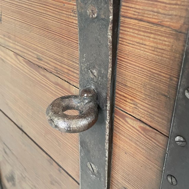 Italian Chest in Wood and Metal, 1930s For Sale - Image 13 of 18