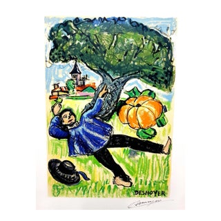 François Desnoyer - Free Child - Handsigned Original Lithograph 1970s For Sale