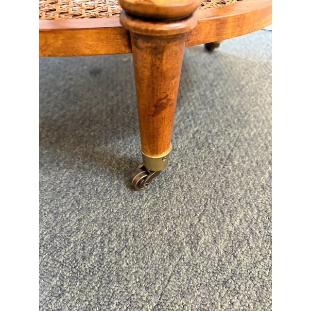 Ethan Allen British Classics Freeport Oval Side Table on Casters For Sale - Image 12 of 12