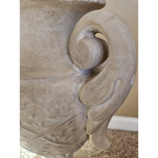 Mid 20th Century Vintage Terra Cotta Neoclassical Lamp For Sale - Image 5 of 9