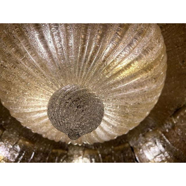Monumental Murano Glass Flush Mount from Barovier & Toso, 1980s For Sale - Image 16 of 18